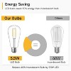 8-Pack Dimmable Vintage LED Edison Bulbs, 5.5W, 60W Equivalent, E26 Medium Base, ST58 Antique LED Filament Bulbs, 80+ CRI, Clear Glass Style for Home - 3 of 4