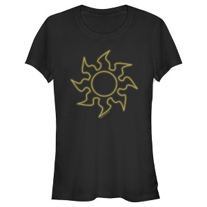 Juniors Womens Magic: The Gathering Mana Sun Symbol Outline T-Shirt - 1 of 3