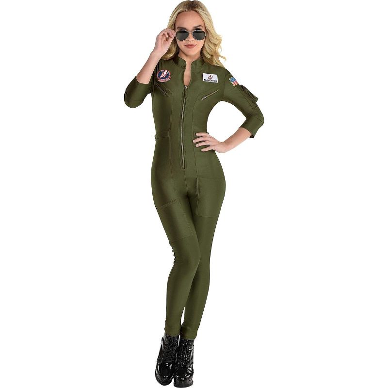 Top Gun: Maverick Flight Suit Costume Adult Womens, 1 of 2