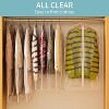 All Clear Garment Bags, Waterproof Zippered Covers for Coats, Jackets & Shirts - 3 of 4
