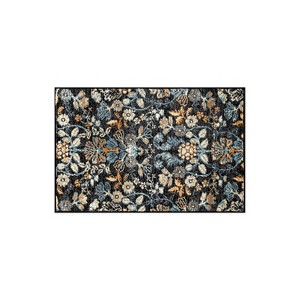 World Rug Gallery Black Multi Symmetrical Floral Indoor Area Rug - 1 of 4