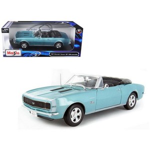 1967 Chevrolet Camaro SS 396 Convertible Turquoise 1/18 Diecast