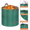 Yard Waste Bags, 3 Packs 72 Gallons Reusable Lawn and Leaf Garden Bags for Debris Leaves Grass - 2 of 4