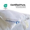 White Toddler Comforter – 100% Bamboo Sateen Duvet Insert for Kids, 320 Thread Count – Available in 33x42 & 39x47 inches for Cribs and Toddler Beds - 3 of 4