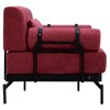 Kumasinova Modern Loveseat Sofa with Cylindrical Armrests & USB Ports, Thick Chenille Cushions, Steel Frame, Elevated Legs, Couch for Living Room - 4 of 4