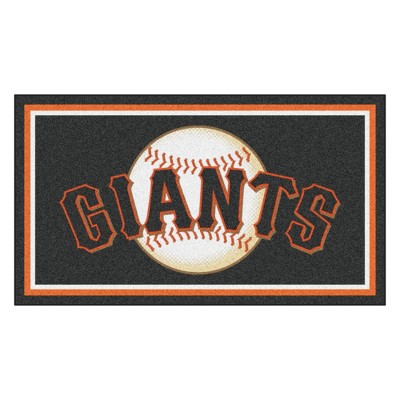 MLB San Francisco Giants 3'x5' Plush Area Rug - Orange