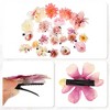Unique Bargains Women's Fake Flowers Hair Clips Pink 21 Pcs - 4 of 4