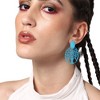SOHI Women's Blue Tree Drop Earrings - 3 of 3