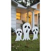 Halloween Ghost Yard Decorations – Set of 3 Metal Figures by Kalalou - 2 of 3