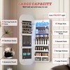 Fredees Round Mirror Jewelry Cabinet, Door-Hanging Armoire with Wall-Mounted Full-Length Mirror & Jewelry Storage - 4 of 4