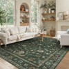 Lahome Vintage Vine Center Full Coverage Short Pile Velvet Rectangular Indoor Area Rug - 3 of 4