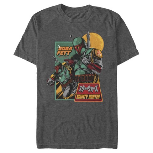 Men's Star Wars Boba Fett Bounty Hunter Katakana T-Shirt - image 1 of 4