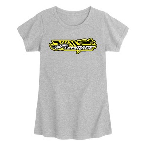 Girls' - Hot Wheels - Horizontal Chest Fitted Short Sleeve Graphic T-Shirt - 1 of 3