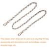 Unique Bargains Leather Iron Flat with Buckles Shoulder Bags Handbags Chain - 3 of 4