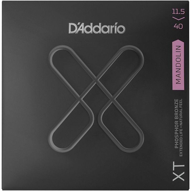 D'Addario XT Phosphor Bronze Mandolin Strings, Custom Medium, 11.5-40, 1 of 3