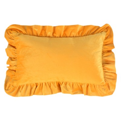 REGALWOVEN Scalloped Trim Outdoor Throw Pillow Covers for Sofa Living Room Home Decor 1 Pc
