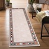 Washable Living Room Bedroom Bordered Geometric Area Rugs Indoor Contemporary Floor Carpet for Home Office - 2 of 4