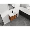 Vynxaria 28 in. Single Wall-Mounted Brown Ebony Plywood Bath Vanity with White Ceramic Top KD-PACKING Ready to Assemble - 4 of 4