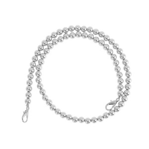 Unique Bargains Faux Pearl Handbag Strap Silver Tone 1 Pc - 1 of 4