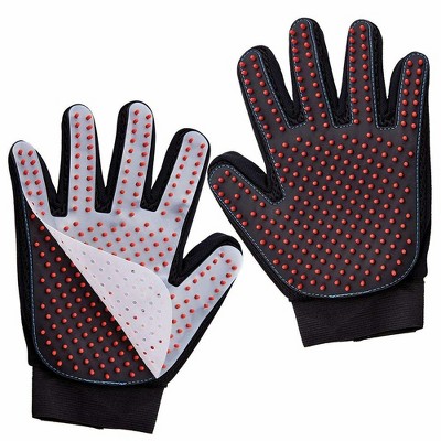 Katziela Silicone Pet Grooming Glove – Premium Five-Finger Deshedding Brush for Dogs and Cats Pack 1