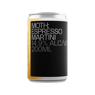 MOTH Drinks Espresso Martini Vodka - 4pk/200ml Cans