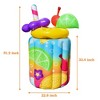 Fun Little Toys Giant Tropical Cocktail Inflatable Cooler - Fun & Durable - For Parties & Beach - Pink & Yellow - Ages 3+ - 2 of 4