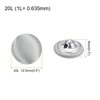 Unique Bargains Blouses Sweater Round Aluminum Cotton Fabric Cloth Covered Buttons 10 Pcs - 2 of 4