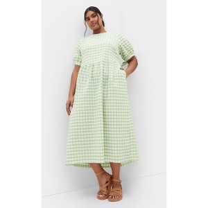 Women's Plus Size Valley Maxi Dress - sage | CITY CHIC - 1 of 4