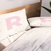 Deny Designs King April Lane Art Block Pink Monogram R Microfiber Printed Pillow Sham - 2 of 3