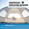 MaseiKar UPF 50+ Beach Tent Sun Shelter for 3/4 Person, Portable Beach Cabana Tent - 4 of 4