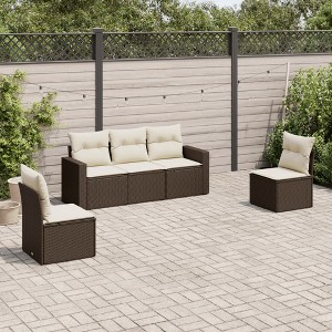 vidaXL 5 Piece Patio Sofa Set - 1 of 3