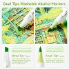Ohuhu Washable Alcohol Markers Low-odor: Brush & Chisel Dual Tips Washable 36 Colors Art Markers for Coloring Illustration Comics - Ohuhu Kauai Series - 4 of 4