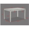 NicBex 48" Dining Table Set for 4 Faux Mable Top Dining Table with 4 Faux Leather Upholstered Side Chairs for Kitchen - 2 of 4