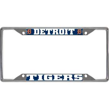 MLB Detroit Tigers Stainless Steel License Plate Frame
