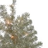 Northlight 3' Metallic Platinum Artificial Tinsel Christmas Tree - Clear Lights - 2 of 4