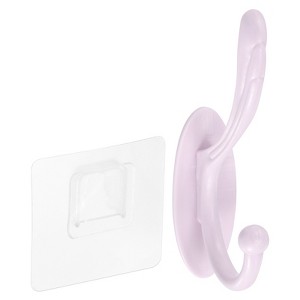 Unique Bargains Stainless Steel Durable Waterproof Adhesive Wall Mounted Coat Hooks and Hangers - 1 of 4