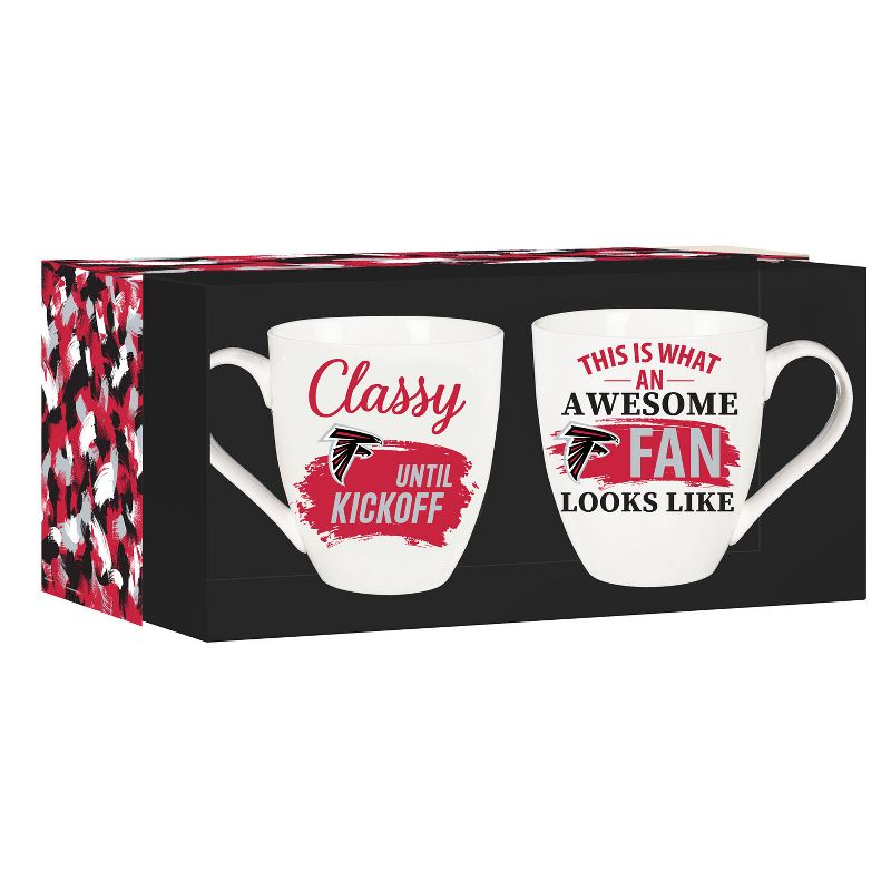 Evergreen Atlanta Falcons, Ceramic Cup O'Java 17oz Gift Set, 4 of 7