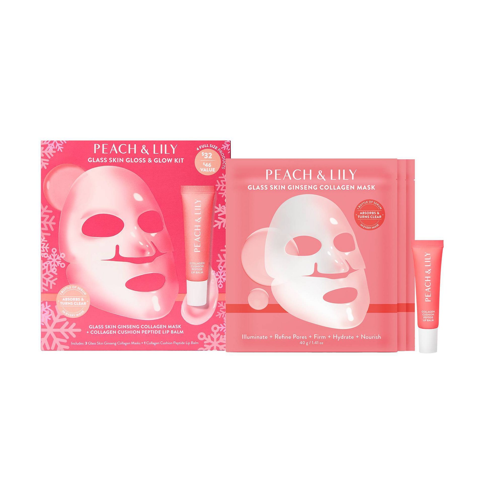 Peach & Lily Glass Skin Gloss & Glow Kit - 4pc - Ulta Beauty