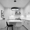 BAOURE Modern 1 Ring Chandelier Dimmable LED Black Chandeliers 23.62in Round Pendant Light for Dining Room Kitchen Island Living Room Bedroom - 3 of 4