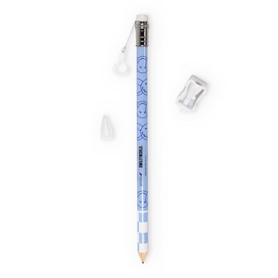Yoobi SmileyWorld Giant Pencil Blue Smiley Checker