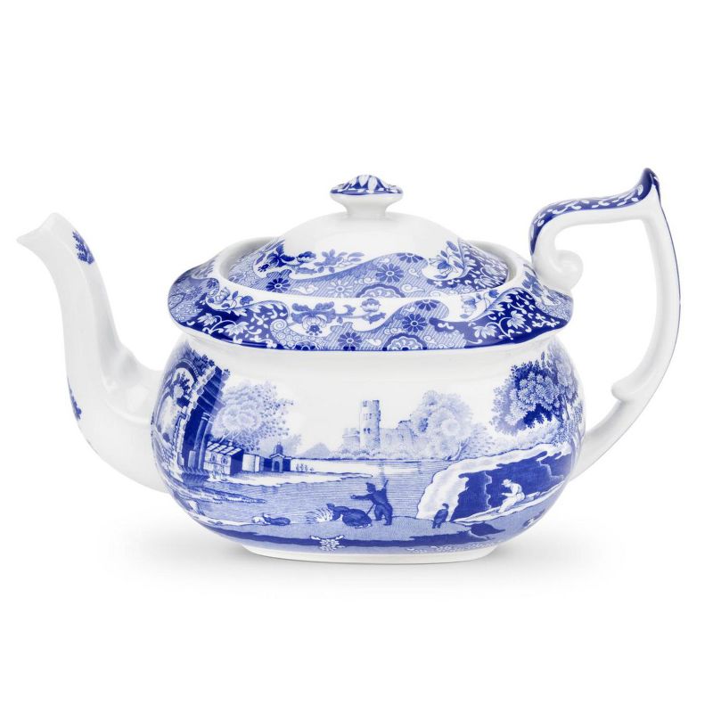 Spode Blue Italian Teapot, 4 of 9