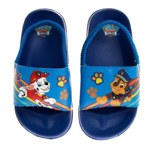 Nickelodeon Paw Patrol Toddler Boys Slide Sandals - Blue, 9-10