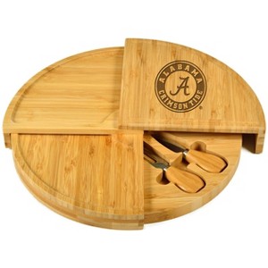 NCAA Alabama Crimson Tide Multi Level Bamboo Cheese & Charcuterie Board - 1 of 4