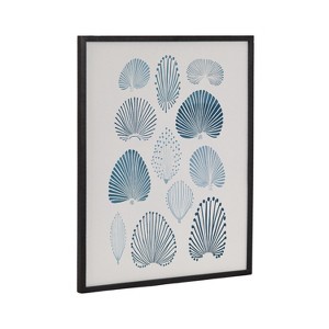 Kate & Laurel All Things Decor 16"x20" Gallery Abstract Coastal Blue Coral Print by The Creative Bunch Studio Black - 1 of 4