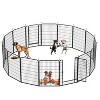 FURNIinspire Pet Crates and Houses,  Adjustable Dog Fence, Pet Fence for Large and Small Dogs, Black, 40.55"*27.55"*3.94" - 3 of 4