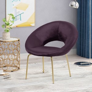 Pincay Modern Glam Velvet Accent Chair - Christopher Knight Home - 1 of 4