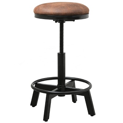 Suede Bar Stools Counter, Brown Suede Bar Stools