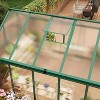 8x10 Ft Greenhouse, Polycarbonate Greenhouse with Adjustable Roof Vent for Outdoors, Aluminum Large Walk-in Greenhouse for Outside Garden, Backyard, - 4 of 4
