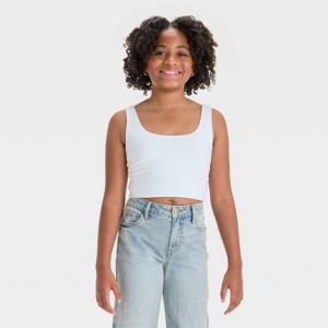 Girls' Square Neck Tank Top - art class™ - 1 of 3