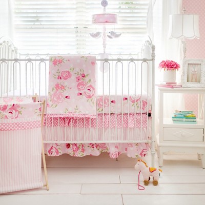 pink baby crib bedding sets